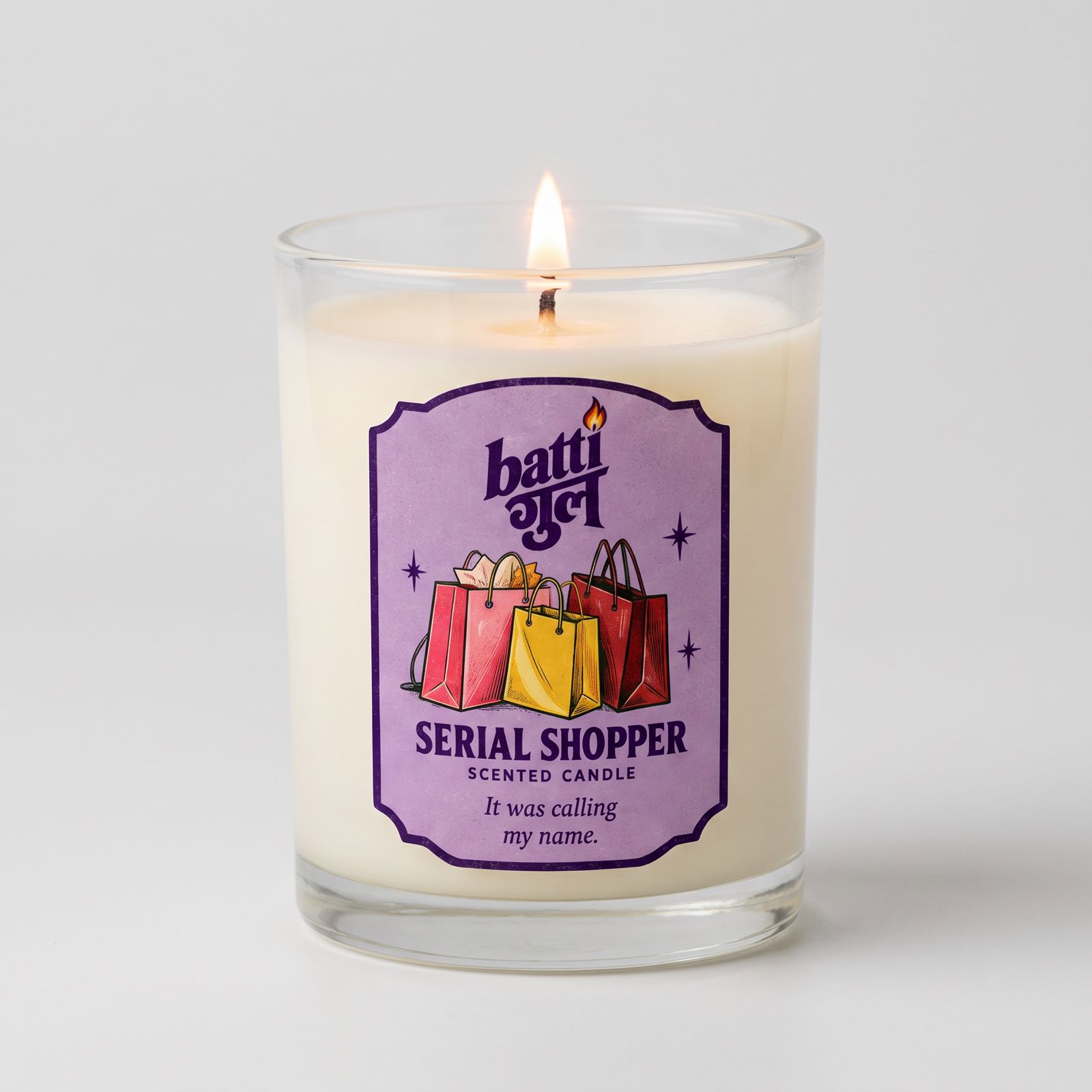 Serial Shopper scented candle